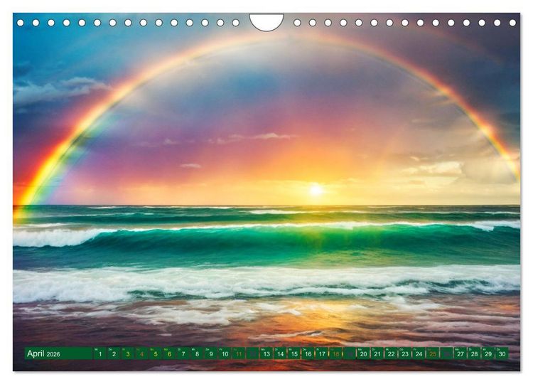 Produktbild: Himmlische Farbspiele - Regenbogen (Wandkalender 2026 DIN A4 quer), CALVENDO Monatskalender