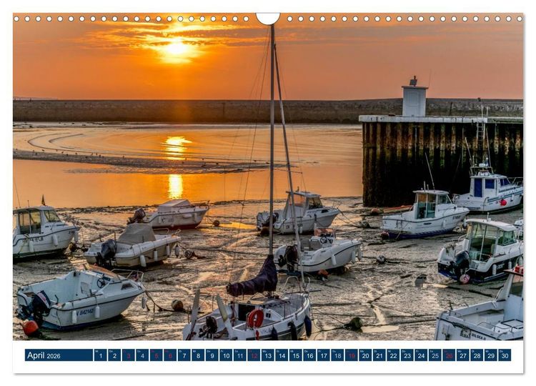 Produktbild: Normandie - raue K&uuml;sten, sanfte H&uuml;gel (Wandkalender 2026 DIN A3 quer), CALVENDO Monatskalender