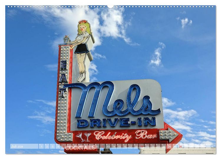 Produktbild: American Diner - es gibt sie noch (hochwertiger Premium Wandkalender 2026 DIN A2 quer), Kunstdruck in Hochglanz