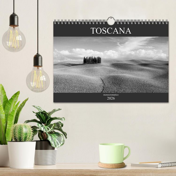 Produktbild: Toscana - monocromatico (Wandkalender 2026 DIN A4 quer), CALVENDO Monatskalender