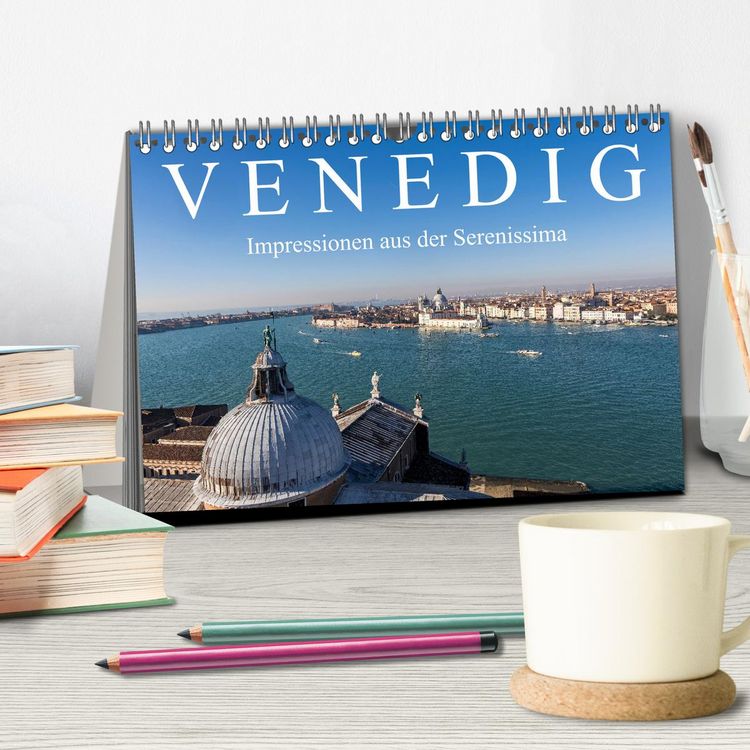 Produktbild: Venedig - Impressionen aus der Serenissima (Tischkalender 2026 DIN A5 quer), CALVENDO Monatskalender