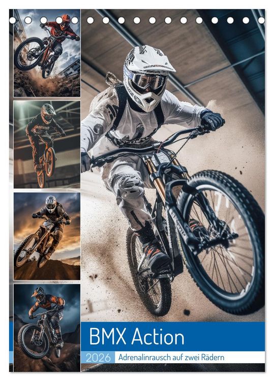Produktbild: BMX Action (Tischkalender 2026 DIN A5 hoch), CALVENDO Monatskalender