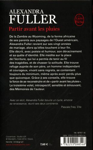Produktbild: Partir avant les pluies : m&eacute;moires