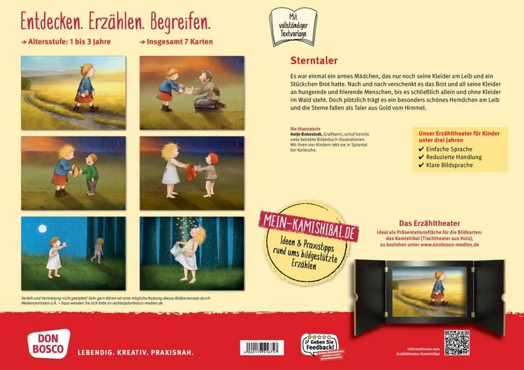 Produktbild: Sterntaler. Kamishibai Bildkartenset.