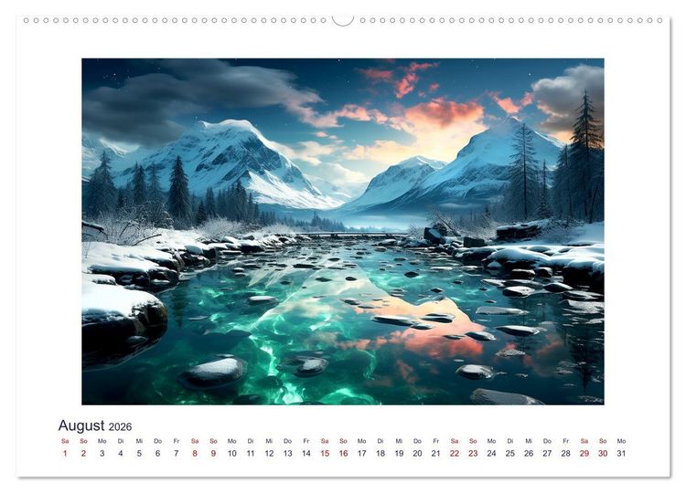 Produktbild: Faszinierender Norden (hochwertiger Premium Wandkalender 2026 DIN A2 quer), Kunstdruck in Hochglanz