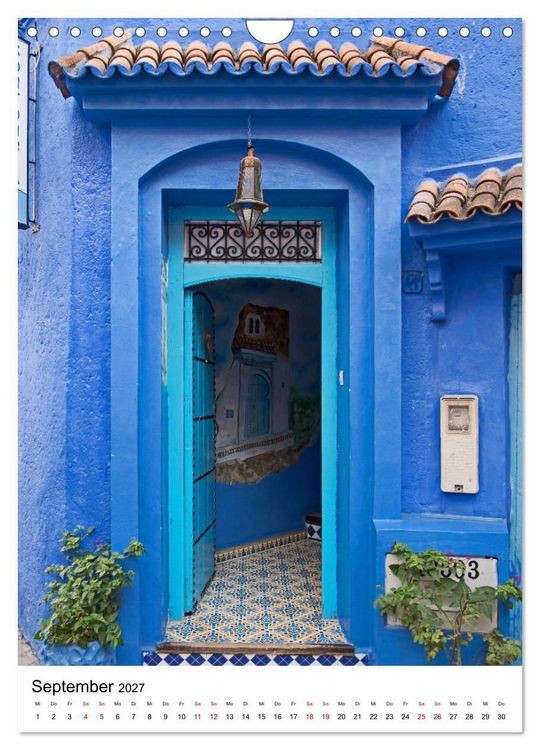 Produktbild: Marokko - Chefchaouen (Wandkalender 2027 DIN A4 hoch), CALVENDO Monatskalender