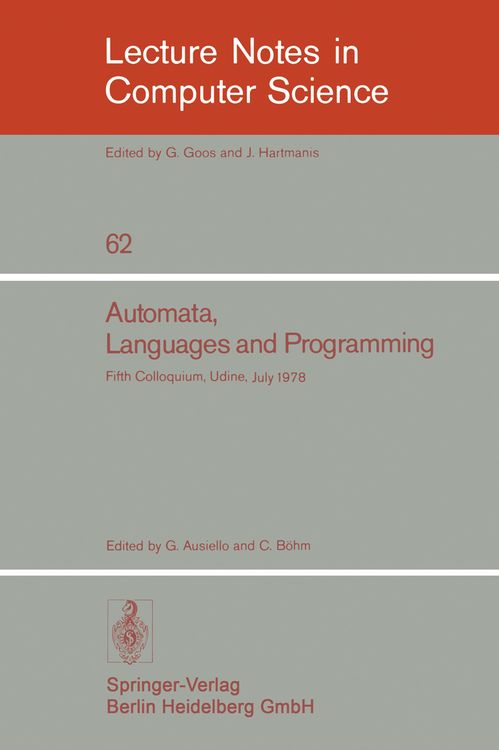 Produktbild: Automata, Languages and Programming
