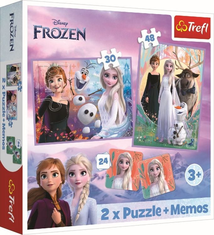 Produktbild: 2 in 1 Puzzles + Memo Disney Frozen 2