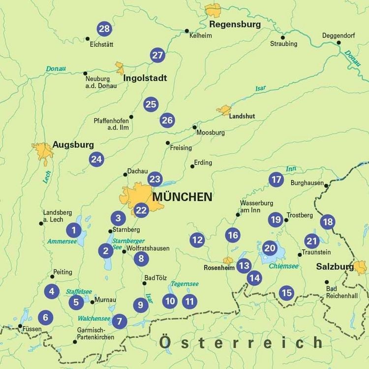 Produktbild: BVA Die 28 sch&ouml;nsten E-Bike Touren in Oberbayern