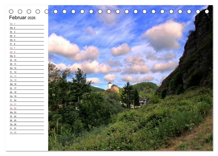 Produktbild: Die sch&ouml;nsten Landschaften in Deutschland - Das Ahrtal (Tischkalender 2026 DIN A5 quer), CALVENDO Monatskalender