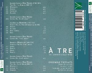 Produktbild: A Tre: 18TH Century Cello Trio