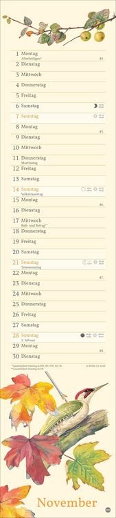 Produktbild: Edith Holden: Mit der Natur durchs Jahr Kalender 2027