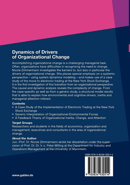 Produktbild: Dynamics of Drivers of Organizational Change