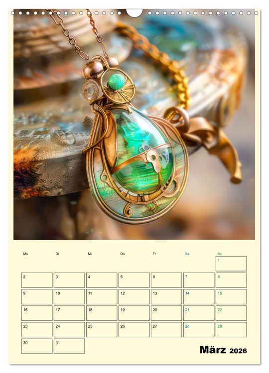 Produktbild: Steampunk Accesoires - Planer (Wandkalender 2026 DIN A3 hoch), CALVENDO Monatskalender