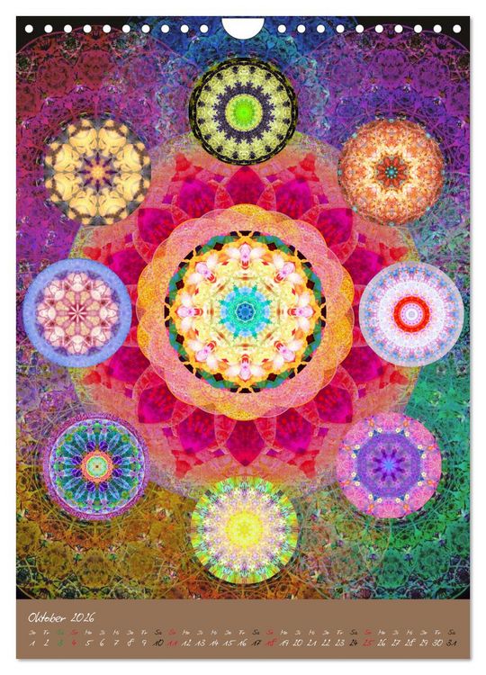 Produktbild: BLUMEN MANDALAS (Wandkalender 2026 DIN A4 hoch), CALVENDO Monatskalender