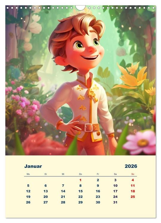 Produktbild: Zauberland. Bunte Fabelwesen und M&auml;rchengestalten (Wandkalender 2026 DIN A3 hoch), CALVENDO Monatskalender