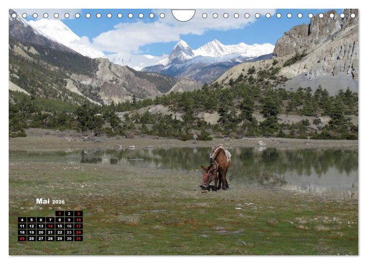 Produktbild: Nepal 2026 Menschen, Berge und G&ouml;tter zwischen Annapurna und Marsyangdi (Wandkalender 2026 DIN A4 quer), CALVENDO Monatskalender