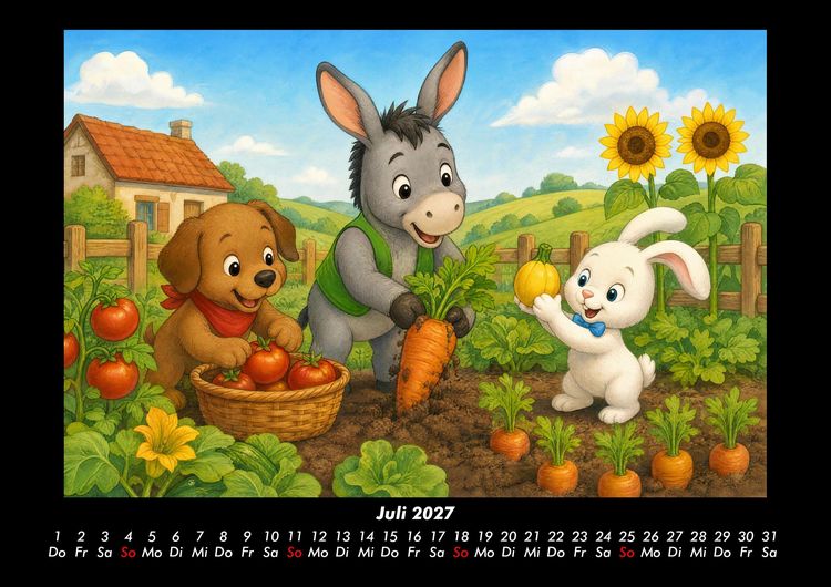 Produktbild: Abenteuer auf dem Bauernhof 2027 Fotokalender DIN A3