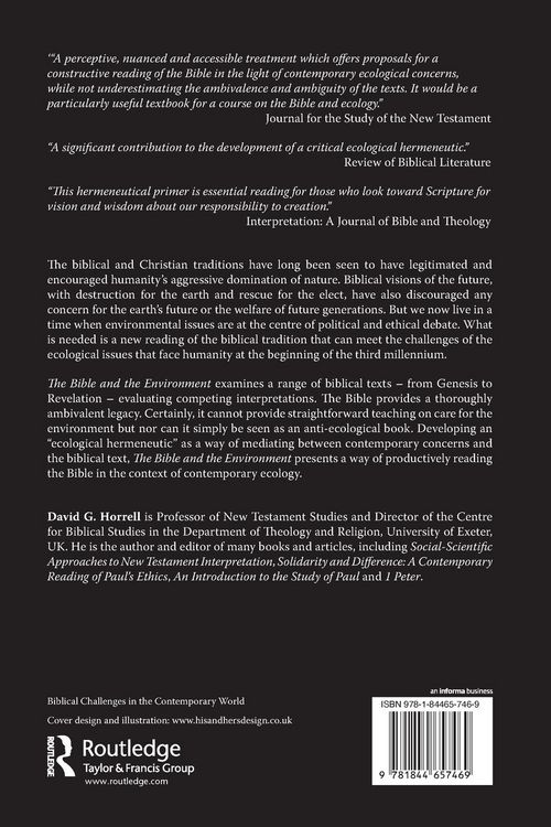 Produktbild: The Bible and the Environment