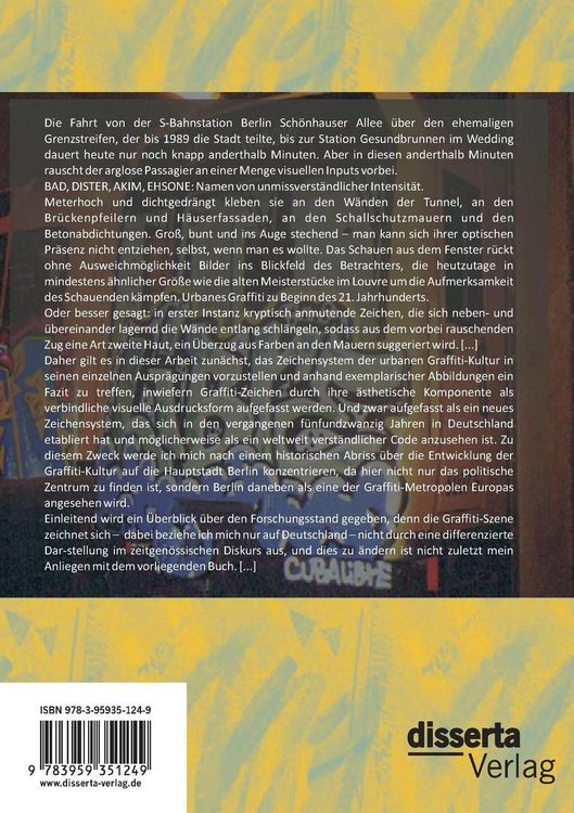 Produktbild: Graffiti Writing in Deutschland. Seine &Auml;sthetik und sein sozialer Kontext: "Imagine your name here"