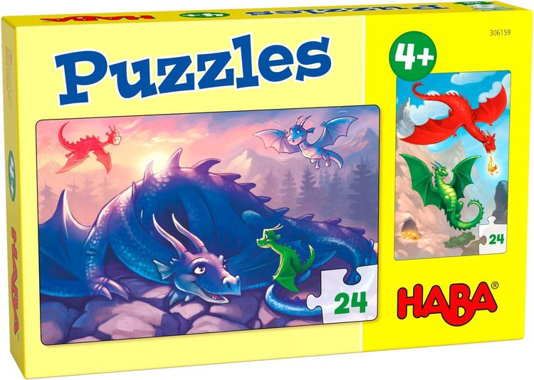 Produktbild: HABA - Puzzles Drachen, 24 Teile