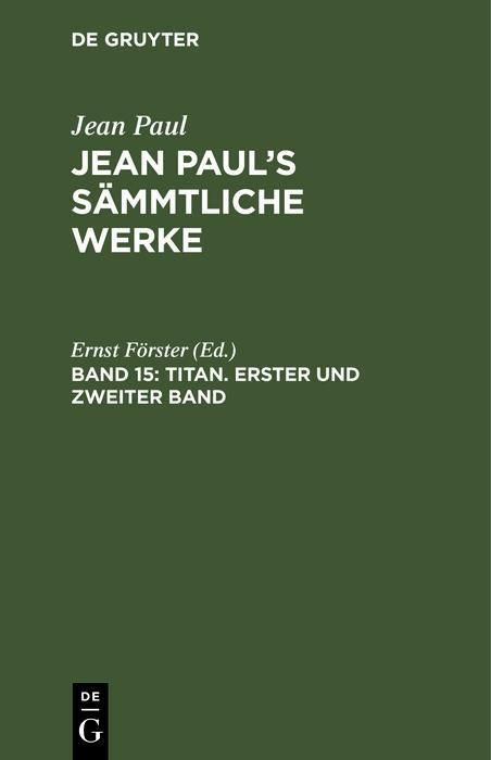 Produktbild: Titan. Erster und zweiter Band