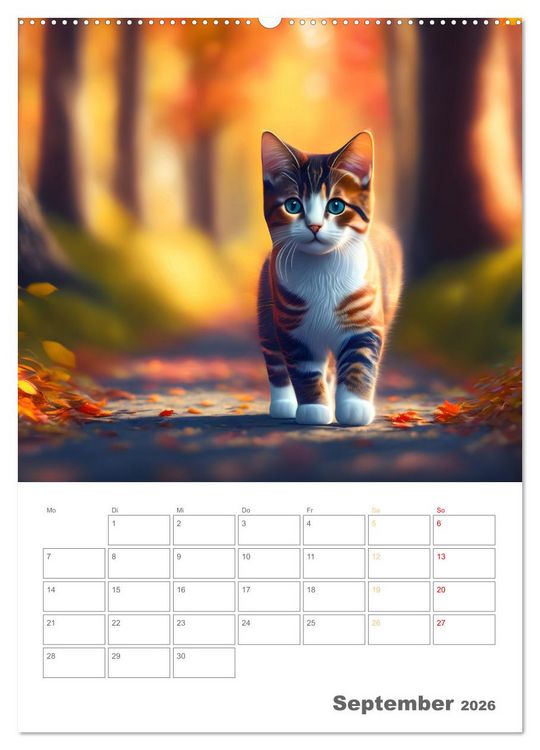 Produktbild: Liebenswerte Hunde und Katzen (hochwertiger Premium Wandkalender 2026 DIN A2 hoch), Kunstdruck in Hochglanz