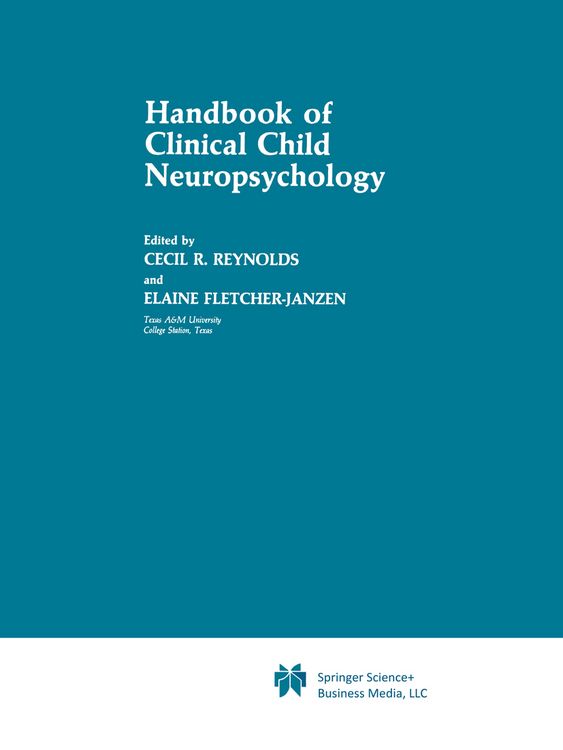 Produktbild: Handbook of Clinical Child Neuropsychology