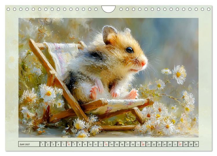 Produktbild: Hamster. Niedliche Nager im Garten (Wandkalender 2027 DIN A4 quer), CALVENDO Monatskalender
