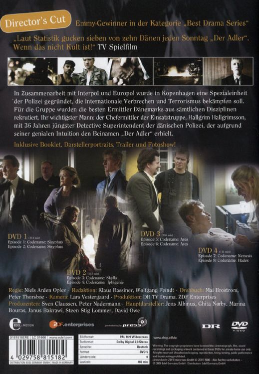 Produktbild: Der Adler - Die Spur des Verbrechens/Staffel 1 [4 DVDs]
