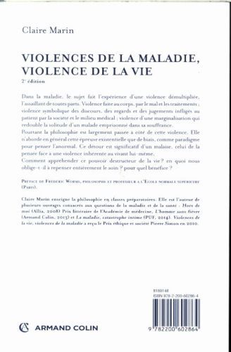 Produktbild: Violences de la maladie, violence de la vie - 2e &eacute;d