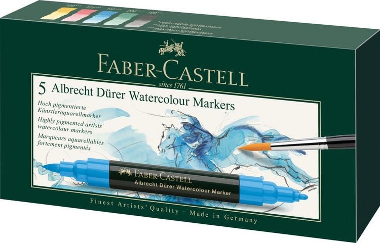 Produktbild: Faber-Castell Aquarellmarker Albrecht Dürer, 5er Set