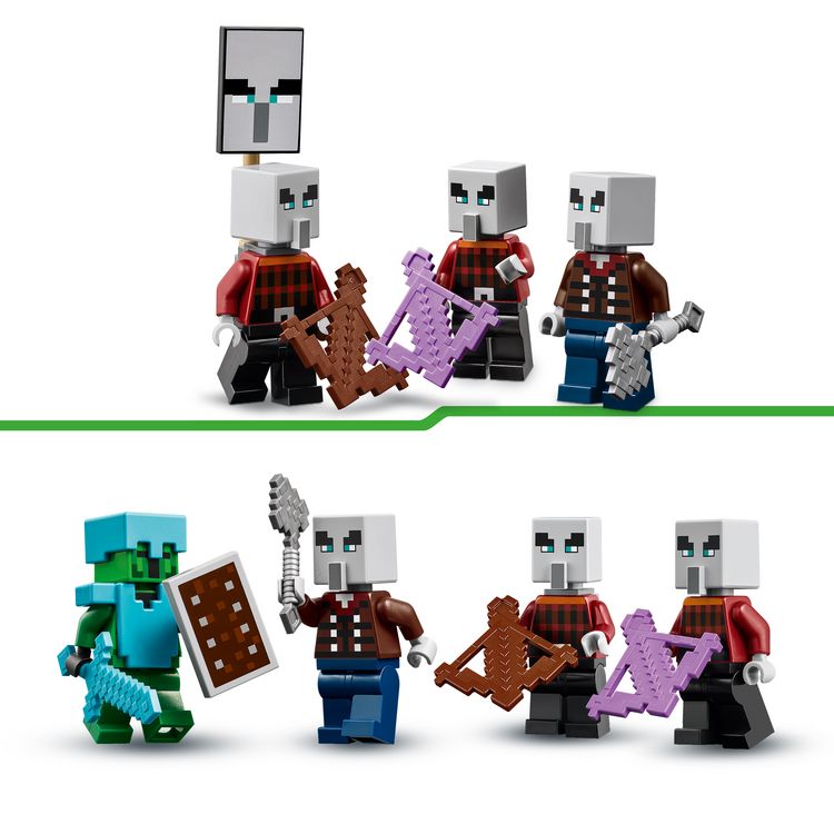 Produktbild: LEGO Minecraft 21267 Die Illager-W&uuml;stenpatrouille, Spielzeug f&uuml;r Kinder