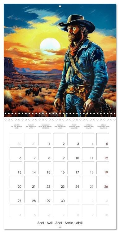 Produktbild: Man and Horse - Western Life (Wall Calendar 2026 12 &times; 12 Inch) CALVENDO 12 Month Wall Calendar