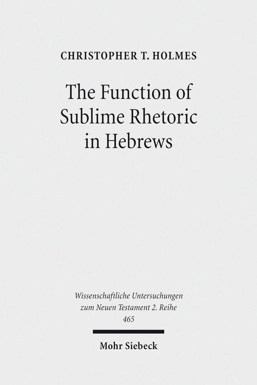 Produktbild: The Function of Sublime Rhetoric in Hebrews
