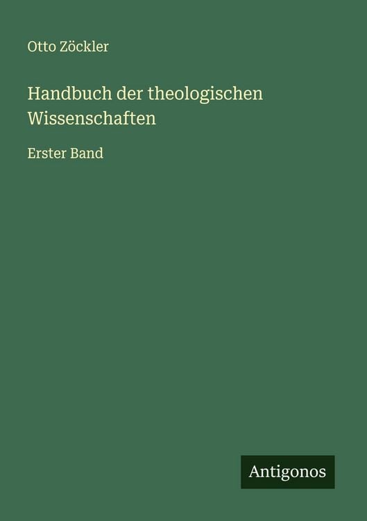 Produktbild: Handbuch der theologischen Wissenschaften