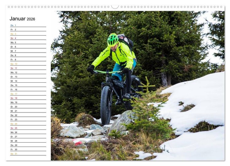 Produktbild: Mountainbike Freeride Momente (Wandkalender 2026 DIN A2 quer), CALVENDO Monatskalender