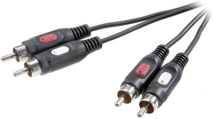 Produktbild: SpeaKa Professional SP-7869768 Cinch Audio Anschlusskabel [2x Cinch-Stecker - 2x Cinch-Stecker] 2.50 m Schwarz