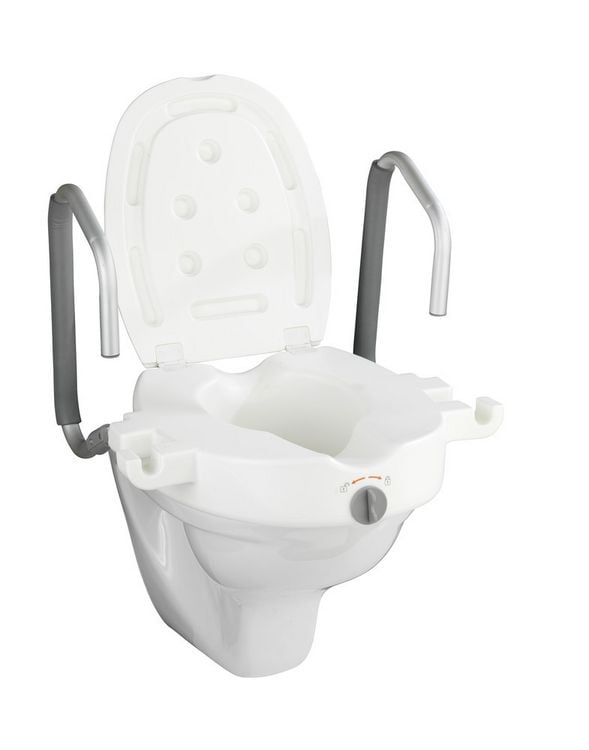 Bild vom Artikel WC-Sitz Erhöhung mit Stützgriffen Mod. Secura, mit Easy-Close Absenkautomatik vom Autor 