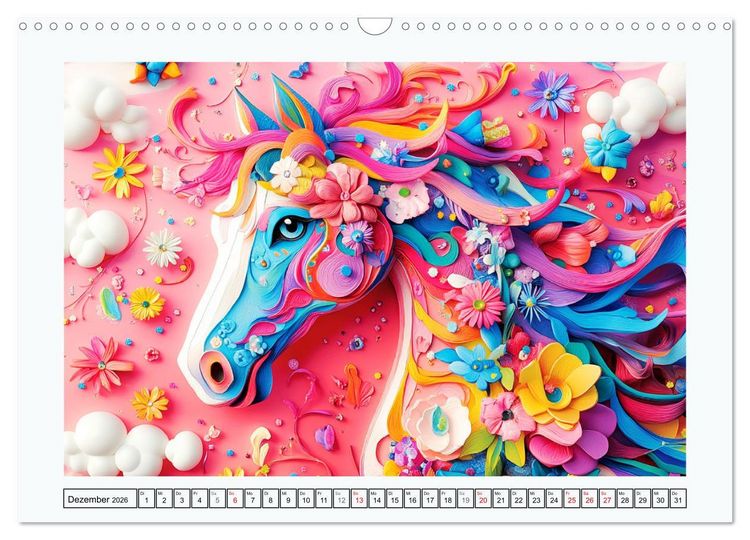 Produktbild: Luftige Collagen. Zauberhafte Tiere in fr&ouml;hlichen Farben (Wandkalender 2026 DIN A3 quer), CALVENDO Monatskalender
