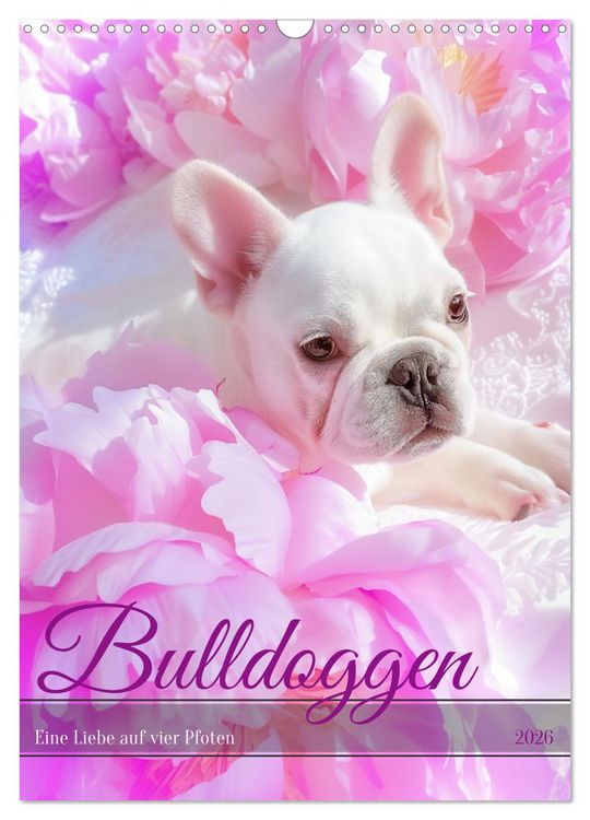 Produktbild: Bulldoggen (Wandkalender 2026 DIN A3 hoch), CALVENDO Monatskalender