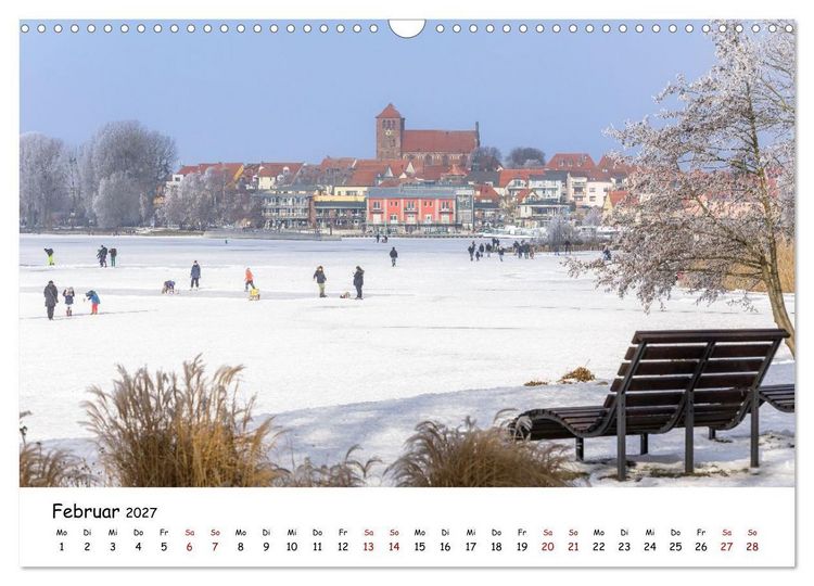 Produktbild: Waren M&uuml;ritz Besondere Ausblicke, Pl&auml;tze und Perspektiven (Wandkalender 2027 DIN A3 quer), CALVENDO Monatskalender