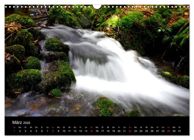 Produktbild: Geheimnisvolle B&auml;che und Fl&uuml;sse (Wandkalender 2026 DIN A3 quer), CALVENDO Monatskalender