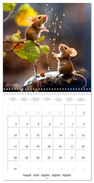 Produktbild: MOUSE MAGIC - Joyful Moments from the World of Mice (Wall Calendar 2026 12 &times; 12 Inch) CALVENDO 12 Month Wall Calendar