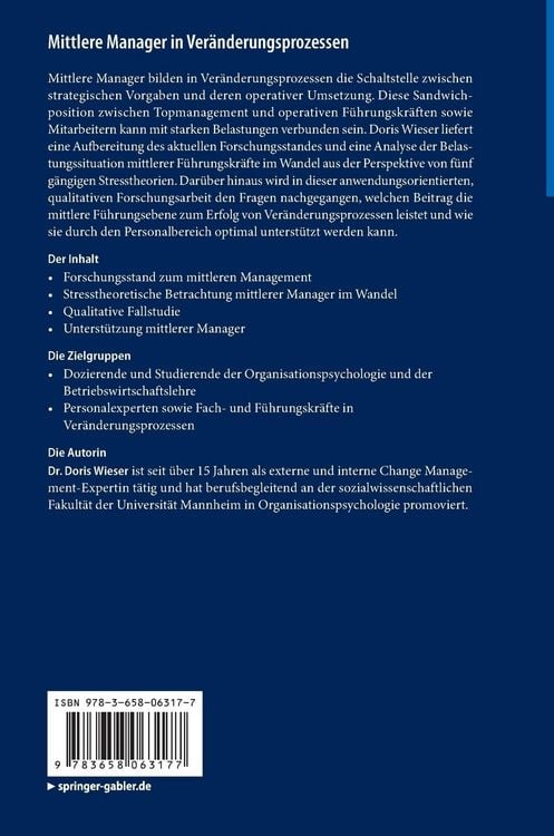 Produktbild: Mittlere Manager in Ver&auml;nderungsprozessen