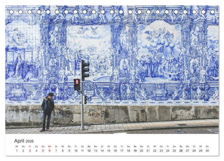 Produktbild: Sonnige Gr&uuml;&szlig;e aus Portugal (Tischkalender 2026 DIN A5 quer), CALVENDO Monatskalender