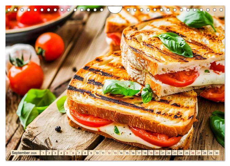 Produktbild: Alles Tomate oder was?! - Herzhafte Speisen rund um die Tomate (Wandkalender 2026 DIN A4 quer), CALVENDO Monatskalender