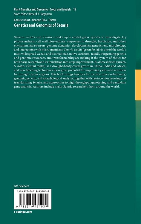 Produktbild: Genetics and Genomics of Setaria