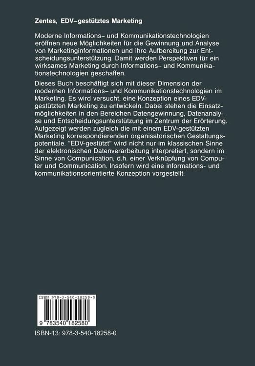 Produktbild: EDV-gest&uuml;tztes Marketing