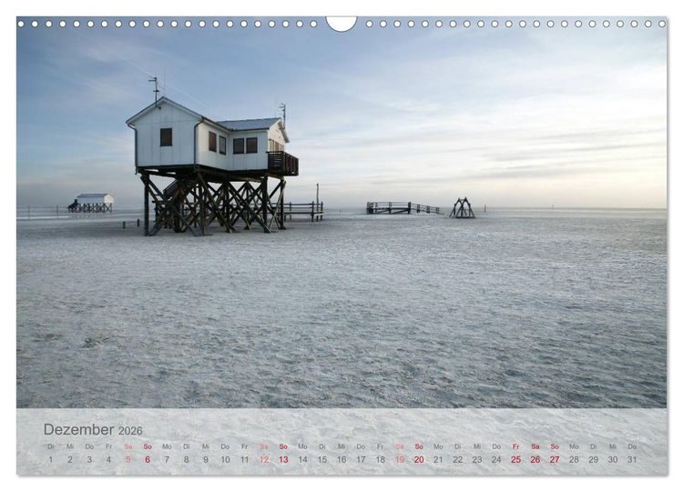 Produktbild: St. Peter-Ording durch die Jahreszeiten (Wandkalender 2026 DIN A3 quer), CALVENDO Monatskalender